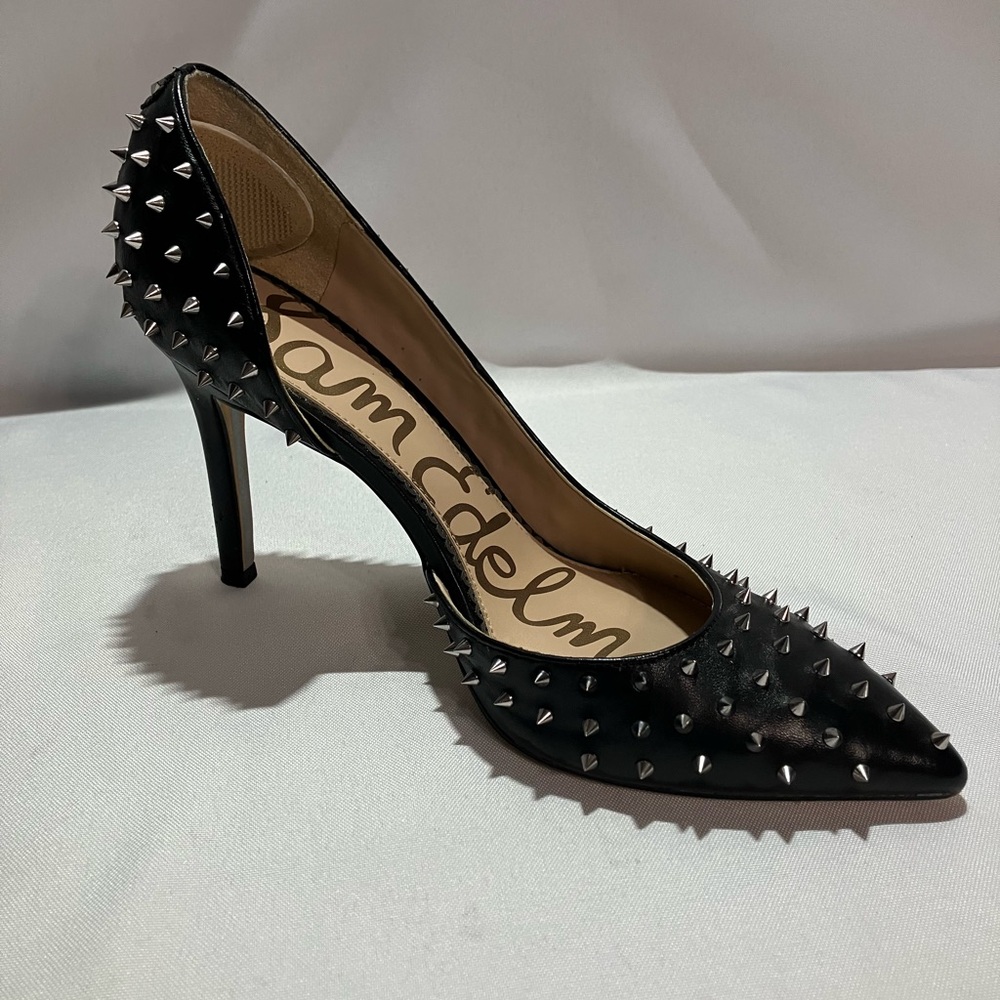 Sam Edelman Black Spiked Heels - Picture 3 of 5